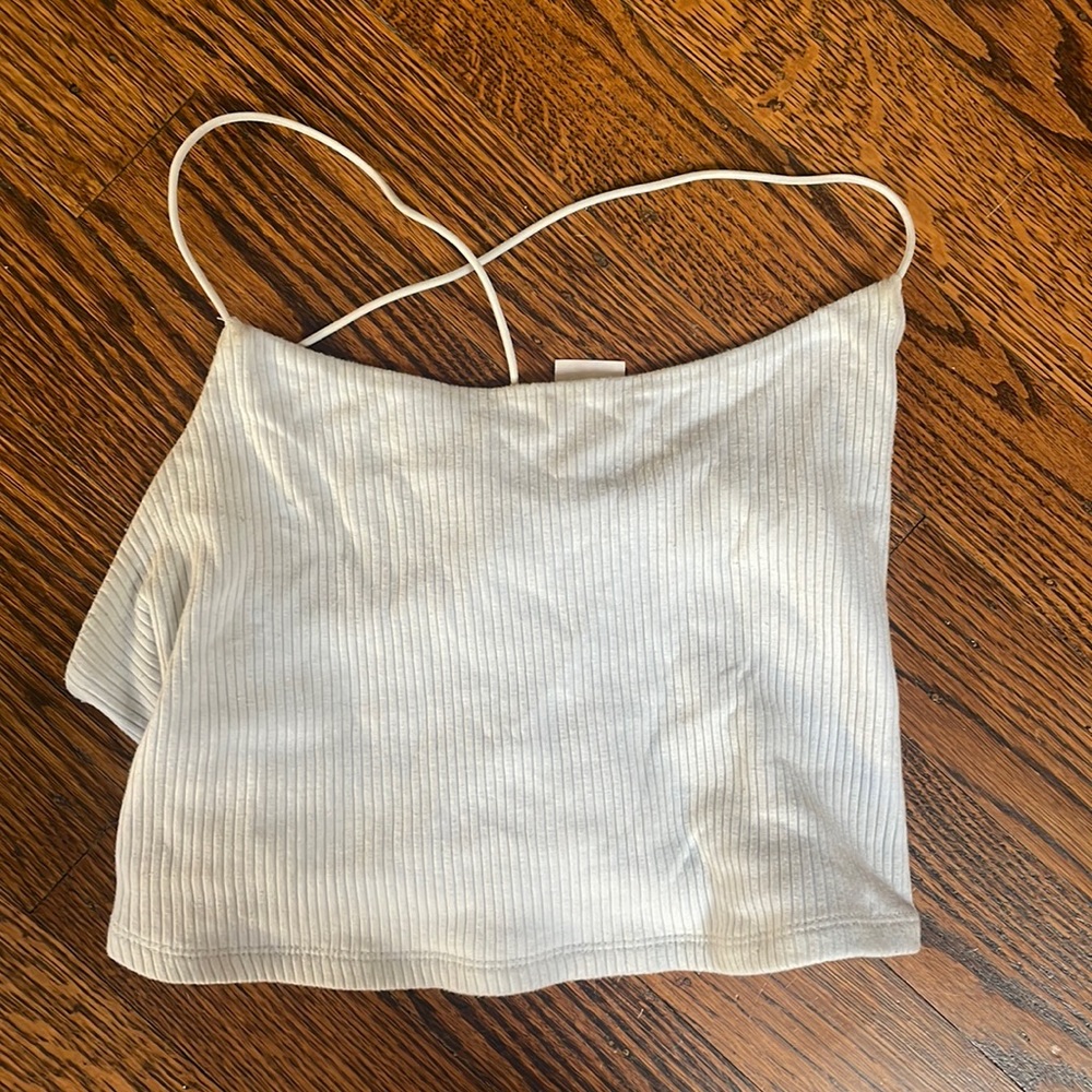 Garage cross cross back tank